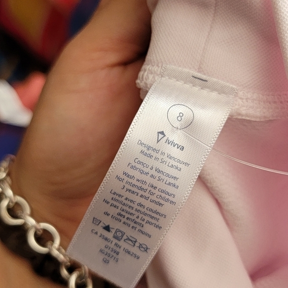 Ivivva by lululemon girl kids two tone ombre workout long sleeve top - Picture 7 of 8